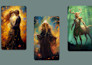 illustrate custom tarot and oracle cards for divination